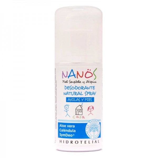 hidrotelial desodorante natural spray 75ml axilas y pies
