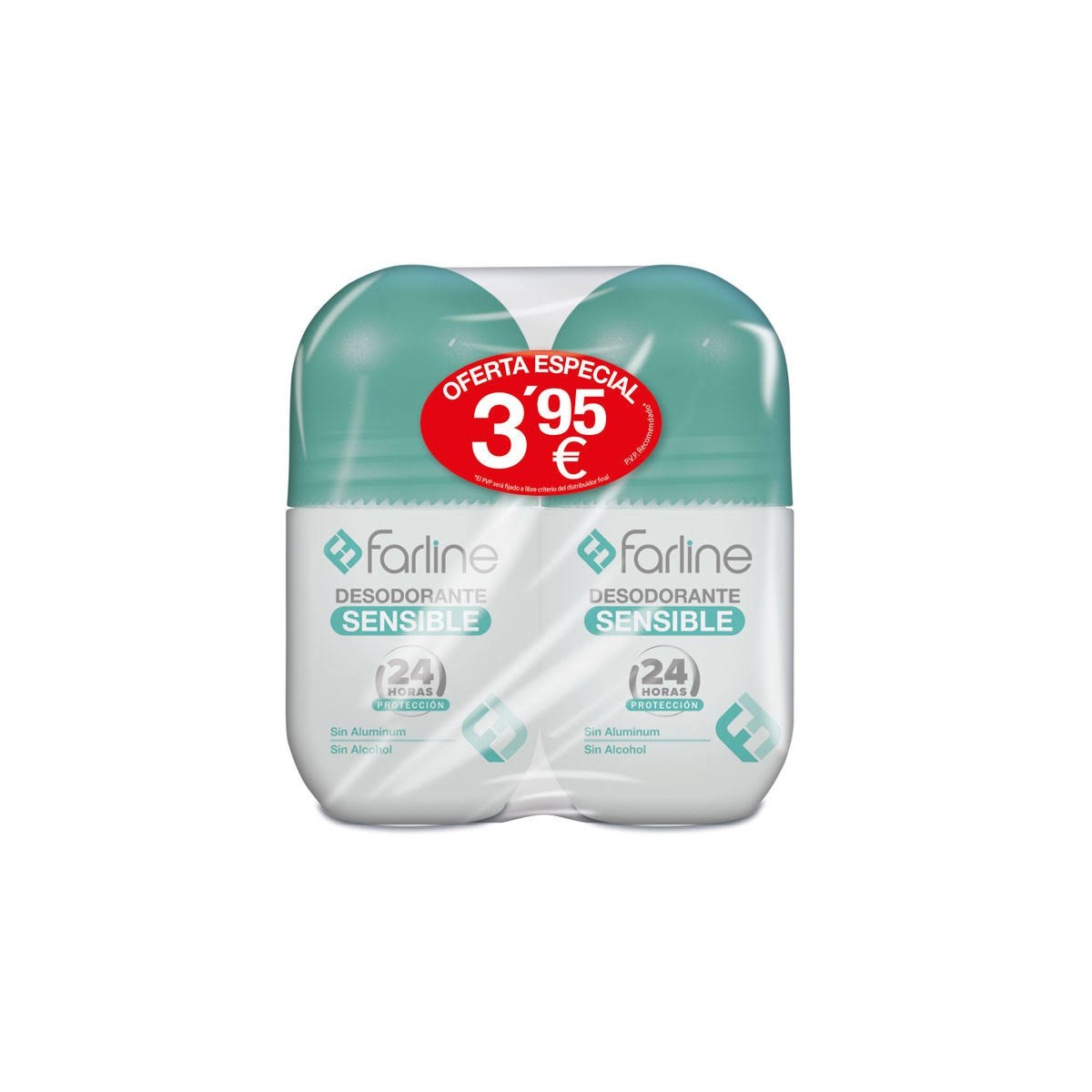 farline desodorante sensible duplo 2x50ml